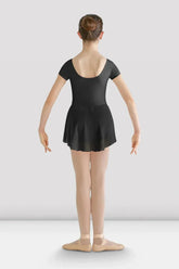 Leotard Dress - Girls Short Sleeve Skirted - Prisha